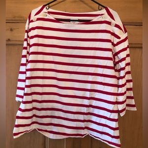 The Nines Hatch Maternity Stripe Shirt